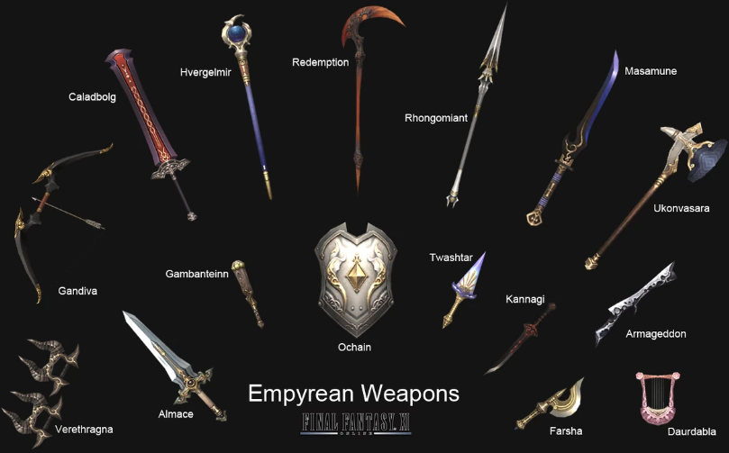 ffxi empyrean weapons